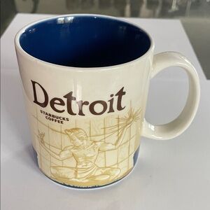 Starbucks Detroit Mug - Blue and Cream - Global Icon Series